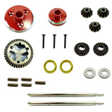 2X Diferencial Traseiro de Metal para Feiyue FY01 FY02 FY03 FY04 FY05 FY06 FY07 FY08 1/12 Acessórios de Peças de Atualização de Carro RC