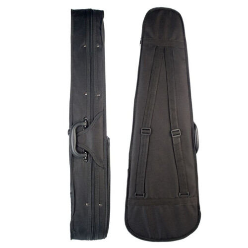 2X Violin Case 4/4 Size Professional Triangular Shape Violin Hard Case -Silver Inside Violin Parts New 1