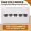40pcs U-shaped clamp For Hair Extensions Wig Clips DIY Comb Black Frame 6