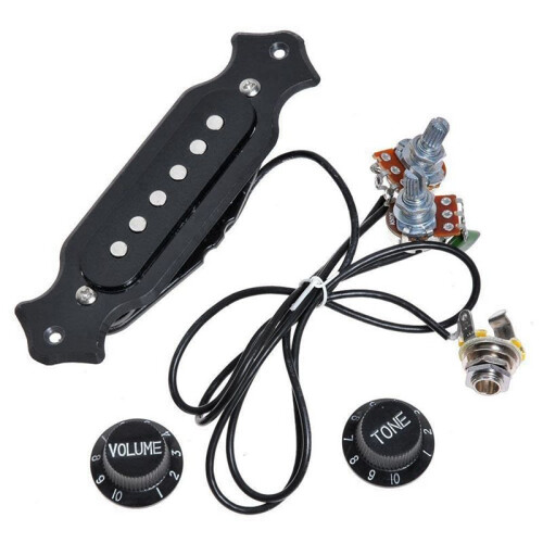 10X Pre-Wired 6-String Single Coil Pickup Harness with Volume & Tone Pots for Electric 1