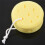 4X Yellow Round Bath Body Shower Soft Sponge W Hanging Loop 5