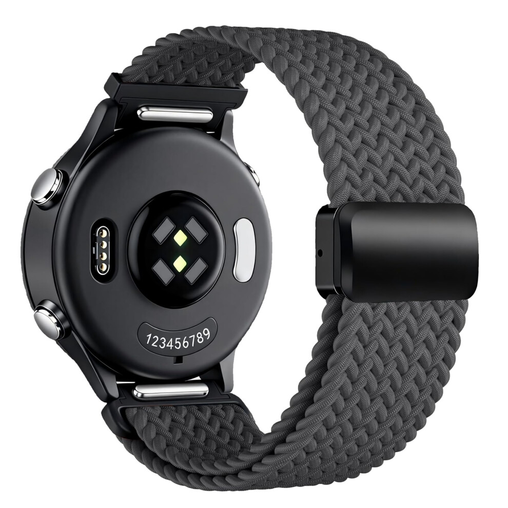 22Mm Nylon Magnetic Watch Band Quick Release Strap For Garmin Venu Vivoactive Forerunner 9092120532128