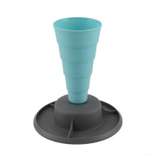 Foldable Piping Bag Holder Stand with Storage Tray, Stable WideBase Cake Decorating Stand for Baking