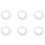 120 Pieces Silver Acoustic Guitar Machine Heads Knobs Guitar String Tuning Peg Tuner(60 for Left + 60 for Right) 7
