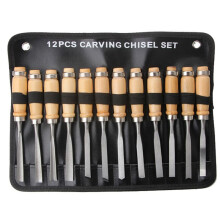 Herramienta de 12 Piezas, Cuchillo para Tallar Madera, Cincel para Tallar RaíCes Manuales, Juego de Cinceles para CarpinteríA, Herramientas para