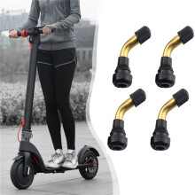 16Pcs Tyre Valves Stem Right Angle Snap-in Rubber 90 Degree Brass for Electric Scooter and M365 Electric Scooter