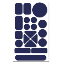 Selbstklebende Daunenjacken Reparaturflicken - 10 Stück Wasserdichtes Nylon Kleidung Reparaturset DarkBlue