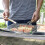 52cm BBQ Grill Basket, Rectangular Iron Mesh Steak & Vegetable Cage 1