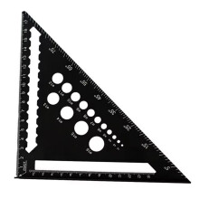 Triangle Ruler 7inch Aluminum Angle Protractor Speed Metric Square Measuring Ruler for Building Framing Tools Gauges