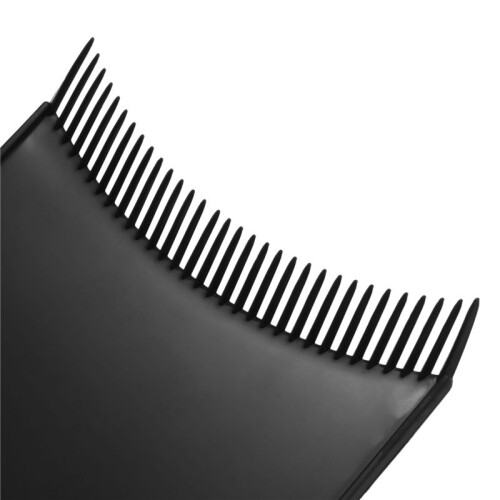 6Pcs Long Hair Highlighting Sectioning Board Barber Flat Top Paddle Board Comb (Black) 2