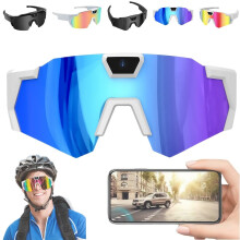 Camera Glasses 4K HD Video Recording AntiGlare Sport Sunglasses for Cycling Hiking Baseball