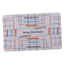 6X Guitar Neck Notched Straight Luthiers Tool with String Action Ruler for 24.75 Inch and 25.5 Inch