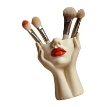 Multi Purpose Resin Brush Holder Can Be Used as Makeup-A
