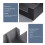 3X 1800+ Card Deck Case for Trading Cards, Magnetic Card Storage Box Top Side-Loading Deck Case Black+Gray 5