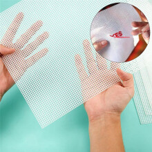 20 Blatt Kunststoff-Leinwand, 13 X 10,2 Zoll 7CT Transparente Kunststoff-Netz-Leinwand-BläTter zum Sticken, Kreuzstich-Netz-BläTter