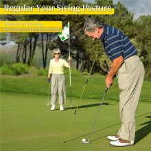 Alignment Sticks Training Aid 4 Pack,3-Section 48 Inch Swing Trainers Foldable Practice Rods Aiming Sticks