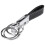 2X Genuine Leather Belt 3 Loop Strap Quick Release Keyring Keychain Key Fob Ring Black + Silver 5