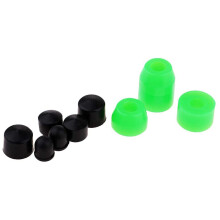 20Pcs Longboard Skateboard Bushings Conical Cylinder Bushing Pivot Cups Set Accessories for Longboard Truck Green