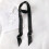 Eșarfă elegantă subțire din mătase 100% - accesoriu versatil Black 3