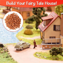 1050 Pieces Bricks for Landscaping Miniature Bricks Brick Wall Small Bricks for Dollhouse Garden Parts,1/35 Scale