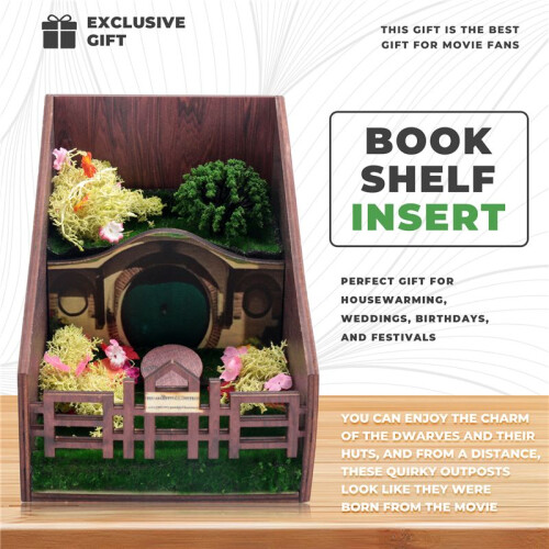 Book Holder Bookshelf Insert Tool Decorative Bookend Miniature Model Exclusive Gift Study Office Supplies 1