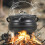 Garden Sanctuary 1.2L 3-Legged Cast Iron Cauldron Pot with Handle 1