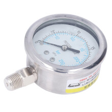 Vacuum Pressure Gauge Stainless Steel 0~25MPa, 1/4in NPT