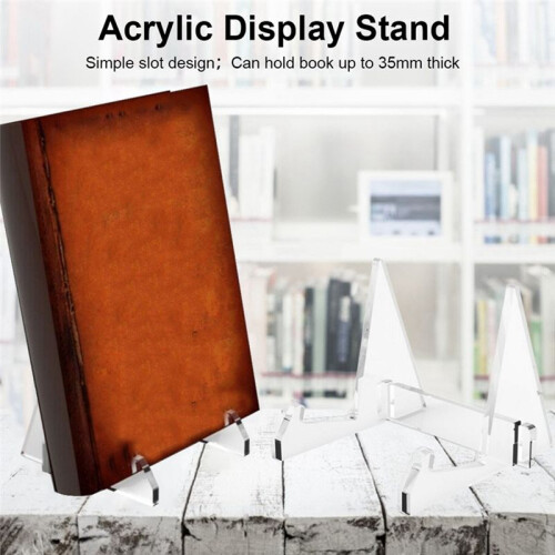 5X Vinyl Record Storage Holder Acrylic Record Display Stand Portable Book Display Stand 1