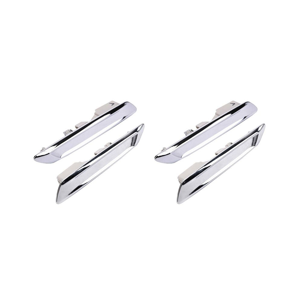 4X Car Front Left & Right Chrome Trim Molding For F10 F11 528I 535I 51137336645 51137336646 4712469213759