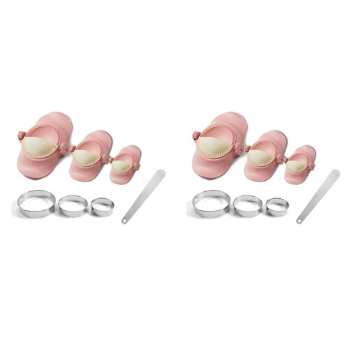 2X Dumpling Maker,Empanadas Press Mold Maker Set with Dough Cutter, Dumpling Mold Set and Cutter for Pierogi,()