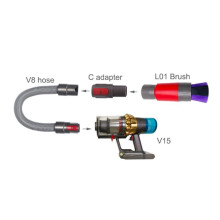 Brosse à Poussière pour Aspirateur Sans Trace, Brosse à Poils Doux pour Aspirateur pour V8 V10 V11 V15