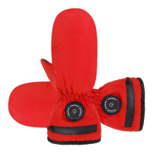 USB Wiederaufladbare beheizte Handschuhe für winterliche Outdoor-Aktivitäten – Skifahren, Radfahren und mehr Red