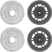 2er-Pack Ersatz-Mopptuch mit Halterung kompatibel mit Dreame L10s Pro Ultra/X30 Ultra Serie