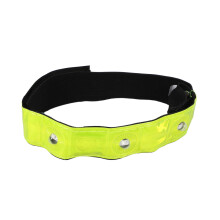 4 x Reflechissant Bande Bras Jambe Bracelet Ceinture 4 LED Lumiere Cyclisme Course Jogging