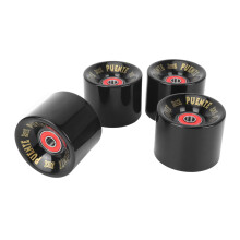 PUENTE 12Pcs  Skateboard Wheels PU Wheels Long Board  Wheels with ABEC-9 Bearings
