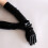2X Long Gloves in Leather Optics One Size Black - Black 5