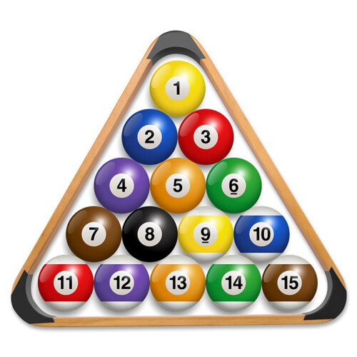 3X Wooden Billiard  Rack Solid Triangle Rack Pool  Racks Triangle Billiard  Racks Billiards Triangle Rack 1