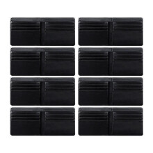 8Pcs Sublimation Wallet Blank Heat Transfer Wallet Blank Sublimation Wallet with ID Windows for Travel Work Graduation