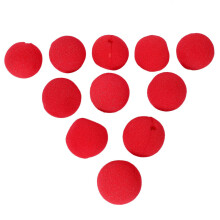 20Pcs Adorable Red Sponge Clown Nose for Party Wedding Decoration Christmas Halloween Costume Magic Dress