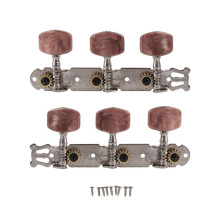 4 StüCke 1:15 Klassik Silber Gitarre Tuner Tuning Maschine KöPfe SchlüSsel Pegs für Gitarrenteile