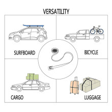 4Pcs Outdoor Lashing Tie Strap Surfboard Kayak Roof Rack Cam Buckle Rope Tie Down Top Rack Belt for Car Bicycle Strap