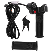 2X 60V Gas Handle Twist Throttle with Battery Indicator&Latching &Lock/Key Electric Scooter Bicycle MTB Part