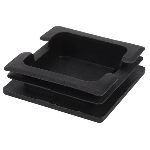 75mm x 75mm Plastic Square Caps Tube Pipe Inserts End Blanking 6 Pcs 2