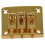 20X 3 String Guitar  String Bridge Bridge Pull String Hard Tail Guitar Bridge Tail 3 String Guitar Replacement Gold 2