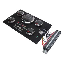 Pannello Visualizzazione Quadro Strumenti Digitale 24 V, con Display RPM, Livello Carburante, Pressione Olio, Temperatura Acqua, Retroilluminazione A