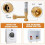 Water Hammer Arrestor, 3/4inch NPT Thread for Washing Machine, Laundry Pipe, Washer,Hammer Arrestor (2-Pack) 4