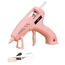 Macchina per Silicone Caldo Rosa Ricaricabile, Portatile da 7 mm, Senza Fili, 3,7 V, Utilizzo per 60 Minuti, Ricarica di Tipo C, Strumenti DIY