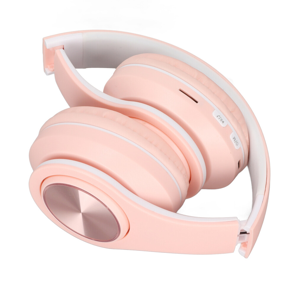 Foldable Bluetooth Headset With Noise Reduction, 40Mm Speakers Pink 3781390322602