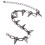 3X Metal Spikes Studs Rivets Punk Goth Necklace Choker Collar 4