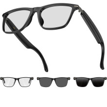 Smart Translation Glasses with Realtime TwoWay Translation, Photochromic Lenses, Bluetooth 5.4, IP67 Waterproof